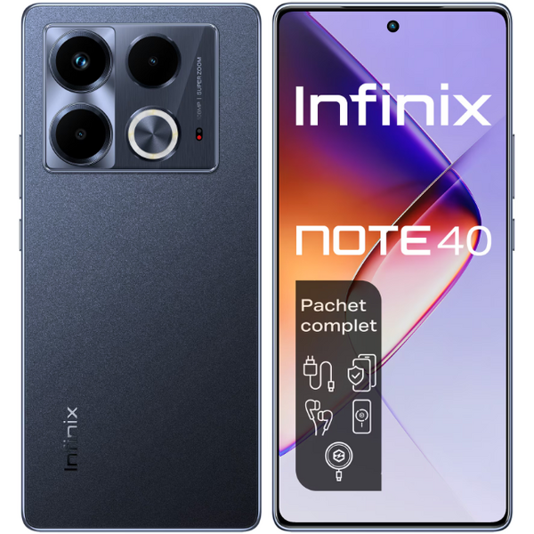 INFINIX  NOTE 40 Obsidian Black 4G/6.78&quot;/OC/8GB/256GB/32MP/108MP+2MP+AI CAM/5000mAh