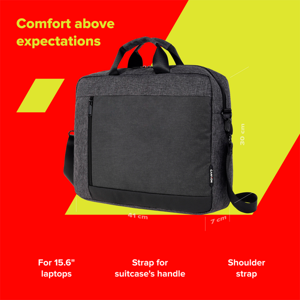 Geanta business pentru laptopuri Canyon CNS-CB5G4, 15.6", Gri