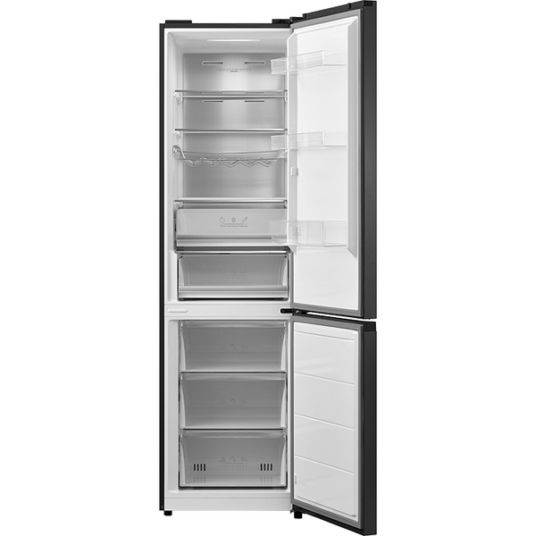 Tesla WG Combina frigorifica Tesla RC3800FMB, 378L, Clasa ETotal NO Frost, Display LED, H201cm, Sticla Neagra