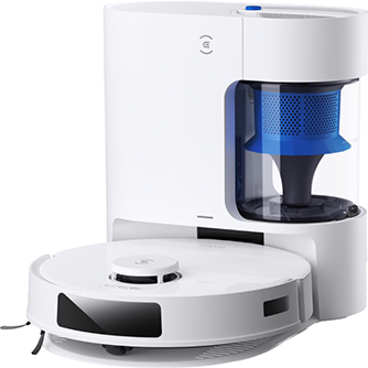 Aspirator robot Ecovacs DEEBOT N20 Plus, aspirator si mop, autonomie 300 min, recipient praf 0.4L, statie auto curatare Pure Cyclone, alb