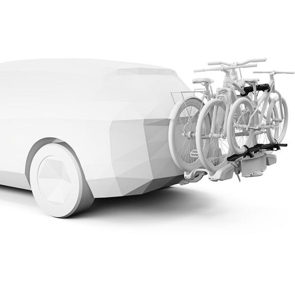 Suport biciclete Thule EasyFold 3  cu prindere pe carligul de remorcare - pentru 2 biciclete