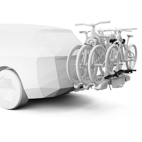 Suport biciclete Thule EasyFold 3  cu prindere pe carligul de remorcare - pentru 3 biciclete
