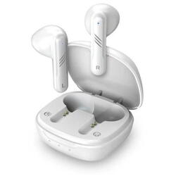 Casti Genius HS-M905BT, TWS, wireless, intraauriculare - butoni, pt smartphone, microfon pe casca, conectare prin Bluetooth 5.3, alb, USB-C