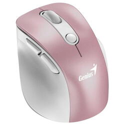 MOUSE Genius, Ergo "9000S Pro", PC sau NB, wireless, 2.4GHz, optic, 2400 dpi, butoane/scroll 5/1, roz