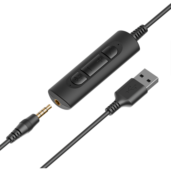 HEADSET AXTEL ONE UC35 STEREO HD AXH-ONE , Corded, Plug&Play USB / 3.5mm Jack Headset Conectivity USB-A, USB-C; Jack / with STEREO HD . Speaker Size has 40 mm / Passive noise reduction : STRONG / Vegan Leather