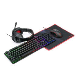Kit gaming Redragon S137 Gaming Essentials 4 in 1 negru iluminare RGB