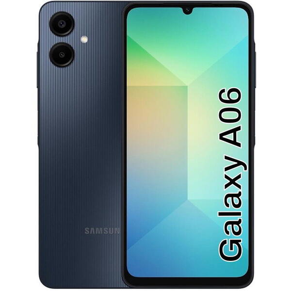 Telefon mobil Samsung Galaxy A06, 128GB, 4GB RAM, 4G, Negru