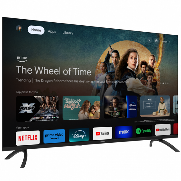 LED TV HORIZON 4K-GTV 50HL7590U/D, 50" D-LED, 4K Ultra HD (2160p), Dolby Vision HDR / HDR10 / HLG + MicroDimming, Digital TV-Tuner DVB- S2/T2/C, Googlecast + Google Assistant + BT, Contrast 5000:1,  260 cd/m2,1x LAN (RJ45), 1xCI+, 2x HDMI 2.0, 2x HDMI 2.1