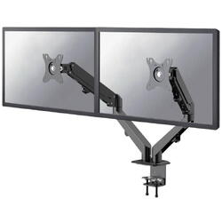 Brat de birou pentru monitor Neomounts, poate sustine 2 monitoare cu diagonala display 17-27", suporta pana la 7kg per monitor, full motion, +90°, -45° inclinatie, +90°, -90° swivel, +180°, -180° rotatie,  VESA min 75x75, VESA max 100x100,reglabil pe inal