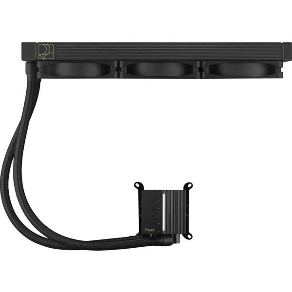 Cooler Procesor ASUS PROART LC 360, marime radiator 394mm, 3x120mm, viteza ventilatoare 800-2000 RPM +/- 10%, Suport AMD: AM5 AM4, suport INTEL: LGA 1700/1200/115x