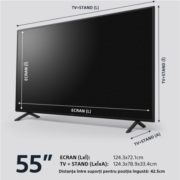 LED TV 4K 55''(139cm) SONY 55X75WL