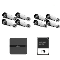 Kit supraveghere video Milesight 8 buc camera MS-C2964-UPD + 1 buc NVR MS-N1008-UPC