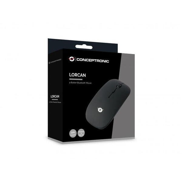 CONCEPTRONIC LORCAN01B 4-Button Bluetooth Mouse, 56 x 20 x 112 mm