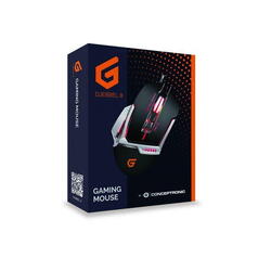 Conceptronic DJEBBEL02B 8D Gaming USB Mouse, 4000 DPI, 77 x 130 x 48 mm