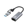 LevelOne USB-0423  2.5 Gigabit Ethernet 2-in-1 USB-C/A Network Adapter, 59 x 25 x 14 mm