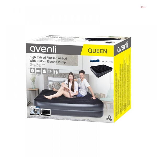 SALTEA GONFLABILA JILONG AVENLI DUBLA QUEEN SIZE 2 POMPA ELECTRICA