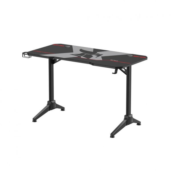 Birou gaming Serioux Catalyst,  dimensiuni: 1200x600x750mm, dimensiune blat(LxLxT): 1200x600x18mm, greutate suportata: 100 kg, inaltime: 750 mm, mouse Pad inclus, suport casti, suport cana/pahar