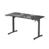 Birou gaming Serioux Aeter RGB,  dimensiuni: 1200x600x750mm, dimensiune blat(LxLxT): 1360x600x18mm, greutate suportata: 75 kg, banda LED RGB, inaltime: 750 mm, mouse Pad inclus, suport casti, suport cana/pahar