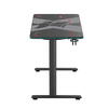 Birou gaming Serioux Aeter RGB,  dimensiuni: 1200x600x750mm, dimensiune blat(LxLxT): 1360x600x18mm, greutate suportata: 75 kg, banda LED RGB, inaltime: 750 mm, mouse Pad inclus, suport casti, suport cana/pahar