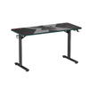 Birou gaming Serioux Aeter RGB,  dimensiuni: 1200x600x750mm, dimensiune blat(LxLxT): 1360x600x18mm, greutate suportata: 75 kg, banda LED RGB, inaltime: 750 mm, mouse Pad inclus, suport casti, suport cana/pahar