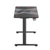 Birou gaming Serioux Aeter RGB,  dimensiuni: 1200x600x750mm, dimensiune blat(LxLxT): 1360x600x18mm, greutate suportata: 75 kg, banda LED RGB, inaltime: 750 mm, mouse Pad inclus, suport casti, suport cana/pahar
