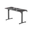 Birou gaming Serioux Aeter RGB,  dimensiuni: 1200x600x750mm, dimensiune blat(LxLxT): 1360x600x18mm, greutate suportata: 75 kg, banda LED RGB, inaltime: 750 mm, mouse Pad inclus, suport casti, suport cana/pahar