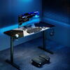 Birou gaming Serioux Aeter RGB,  dimensiuni: 1200x600x750mm, dimensiune blat(LxLxT): 1360x600x18mm, greutate suportata: 75 kg, banda LED RGB, inaltime: 750 mm, mouse Pad inclus, suport casti, suport cana/pahar
