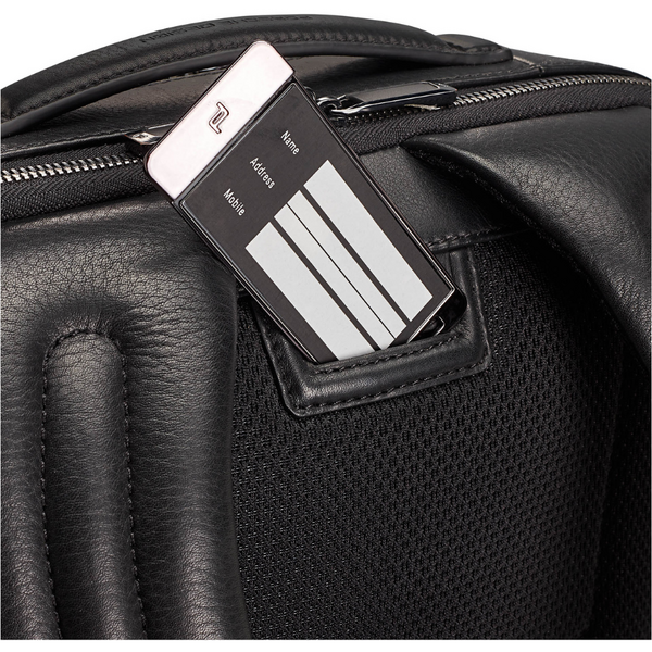 Rucsac din piele Porsche Design Roadster S, Negru