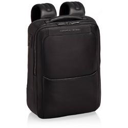 Rucsac din piele Porsche Design Roadster S, Negru