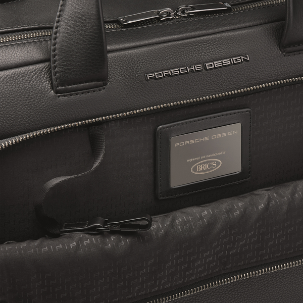 Geanta din piele Porsche Design Roadster M, Negru 43x30x13 OLE01501.001