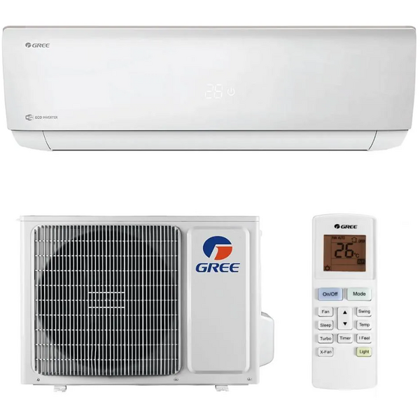 Gree Aparat de aer conditionat Bora A4 Silver NEW 2024 GWH09AAAXB-K6DNA4B, 9000 BTU, A++/A+, Wi-Fi, Inverter, Cold Plasma, Auto Clean, I Feel + Kit instalare inclus, Alb