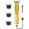 Aparat de tuns Adler AD 2836g 100W, 4 accesorii incluse, Ceramica/Titan, Auriu