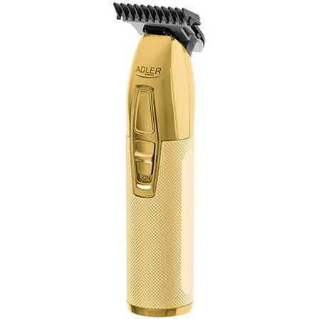 Aparat de tuns Adler AD 2836g 100W, 4 accesorii incluse, Ceramica/Titan, Auriu