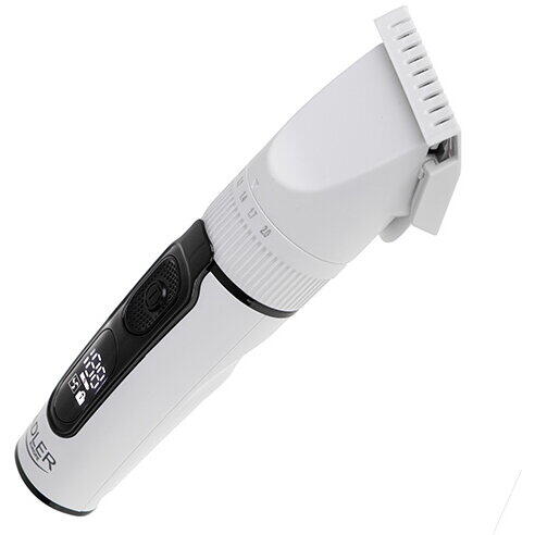 ADLER Aparat de tuns Hair clipper LED, USB C, afisaj LED, alb