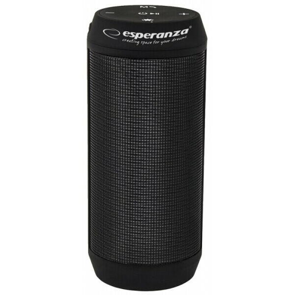 ESPERANZA Boxa portabila EP133K FADO - Difuzor Bluetooth FM LED Negru-Argintiu