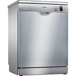 Masina de spalat vase Bosch SMS25AI05E, 12 seturi, 5 programe, Silence Plus, Motor EcoSilence Drive, Clasa E, 60 cm, Inox