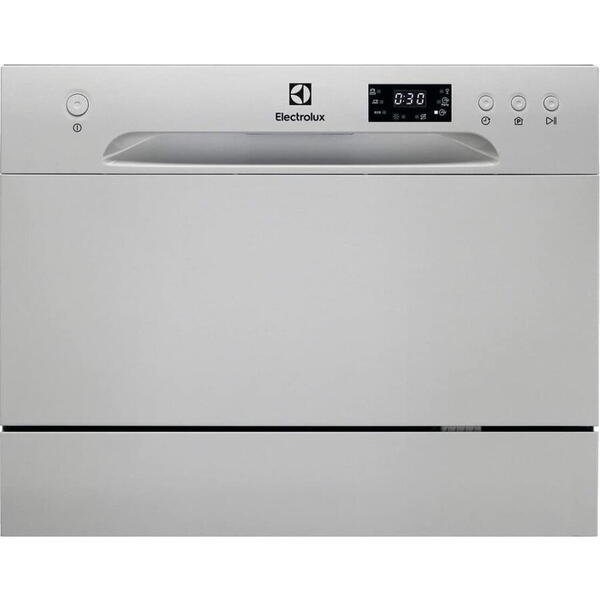 Masina de spalat vase Electrolux ESF2400OS, 6 seturi, 5 programe, 55 cm, Clasa F, Argintiu