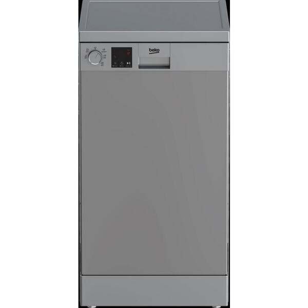 Masina de spalat vase Beko DVS05024S, 10 seturi, 5 programe, Argintiu