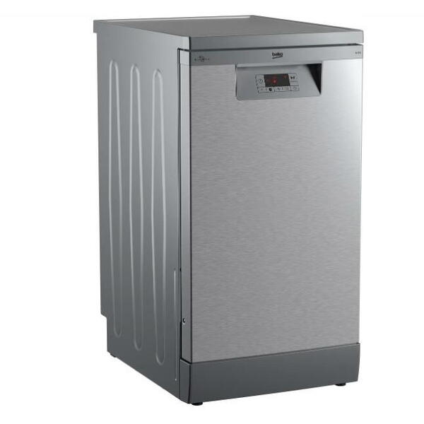 Masina de spalat vase BEKO BDFS15020X, 10 seturi, 5 programe, Clasa E, Inox