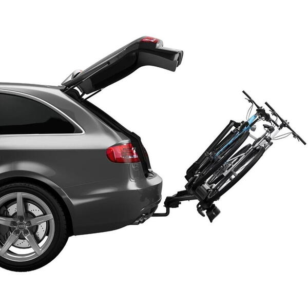 Suport biciclete Thule VeloCompact 924003 cu prindere pe carligul de remorcare, pentru 2 biciclete, 13-pini