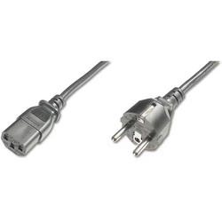 Cablu de alimentare , Assmann , Schucko , IEC C13 tata mama , 1.8m