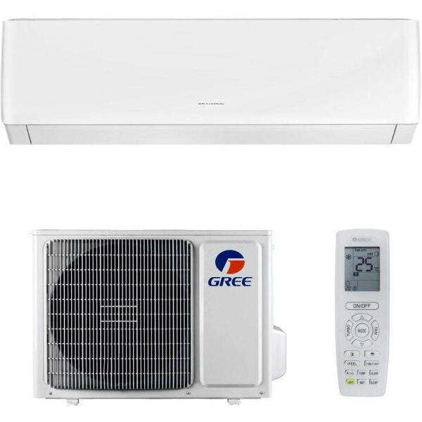 Aer conditionat Gree Pulsar, 12000 BTU, A++/A+, Wi-Fi, Inverter, Cold Plasma+, Autocuratare, I Feel, Demontare rapida+ Kit instalare inclus