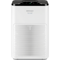 Purificator aer Concept CA1030, 40 W, 3 etape filtrare aer + Ionizator, Circulatie aer 200 m3/h, 3 viteze de purificare a aerului, Timer, Senzor particule praf cu display LED, Telecomanda, Alb
