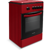 NobeLTek Cooking Aragaz Nobeltek NLT 5551R/G1, 50 cm, plita gaz, cuptor gaz, siguranta plita si cuptor, echipat cu duze GPL, duze GN de schimb, capac tabla, Rosu