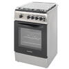 NobeLTek Cooking Aragaz NobelTek NLT 5603IX/G1, Gaz, Grill, Rotisor, Aprindere electrica, Iluminare cuptor, 50 x 60 cm, Silver