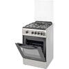 NobeLTek Cooking Aragaz NobelTek NLT 5603IX/G1, Gaz, Grill, Rotisor, Aprindere electrica, Iluminare cuptor, 50 x 60 cm, Silver