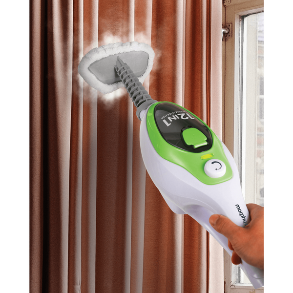 Aparat de curatat cu abur 12 in 1 Morphy Richards 720512, 1500W, Steam Mop, capacitate 380 ml, Alb