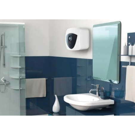 Boiler electric Ariston ANDRIS LUX 10 OR /5 EU, 10 L, 1200 W, Led iluminat, Protectie electrica IPX5, Montare deasupra chiuvetei, Alb