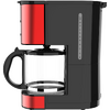 Cafetiera Daewoo DCM1000R, 1000 W, 1.5 l, filtru permanent, timer 24 ore, indicator nivel apa, design ergonomic, Rosu/Negru