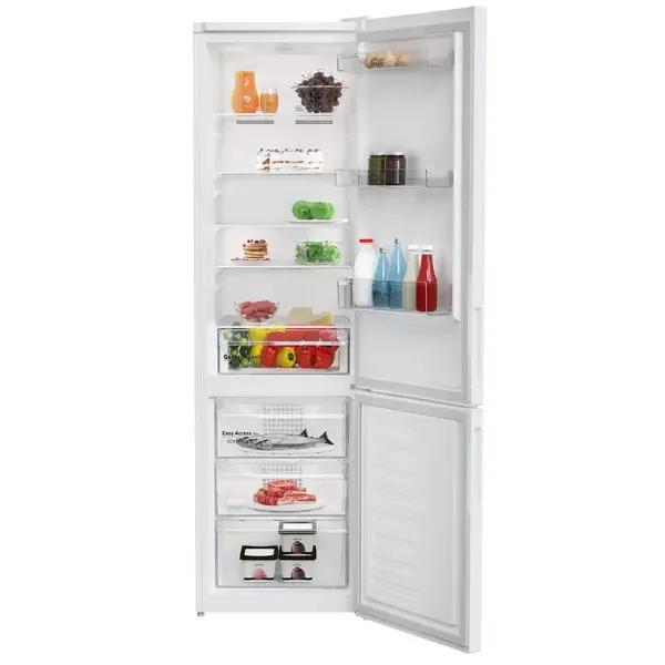 Combina frigorifica Arctic AK60406M40W, 386 l, Clasa E, Garden Fresh, Safety Glass, XXL Bottle, H 202,5 cm, Alb